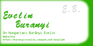 evelin buranyi business card